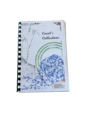 Carols Collections Handwritten Family Recipes Spiral Bound Cookbook VTG 74 pages